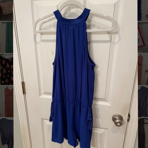 Socialite Blue Romper - Picture 1 of 3